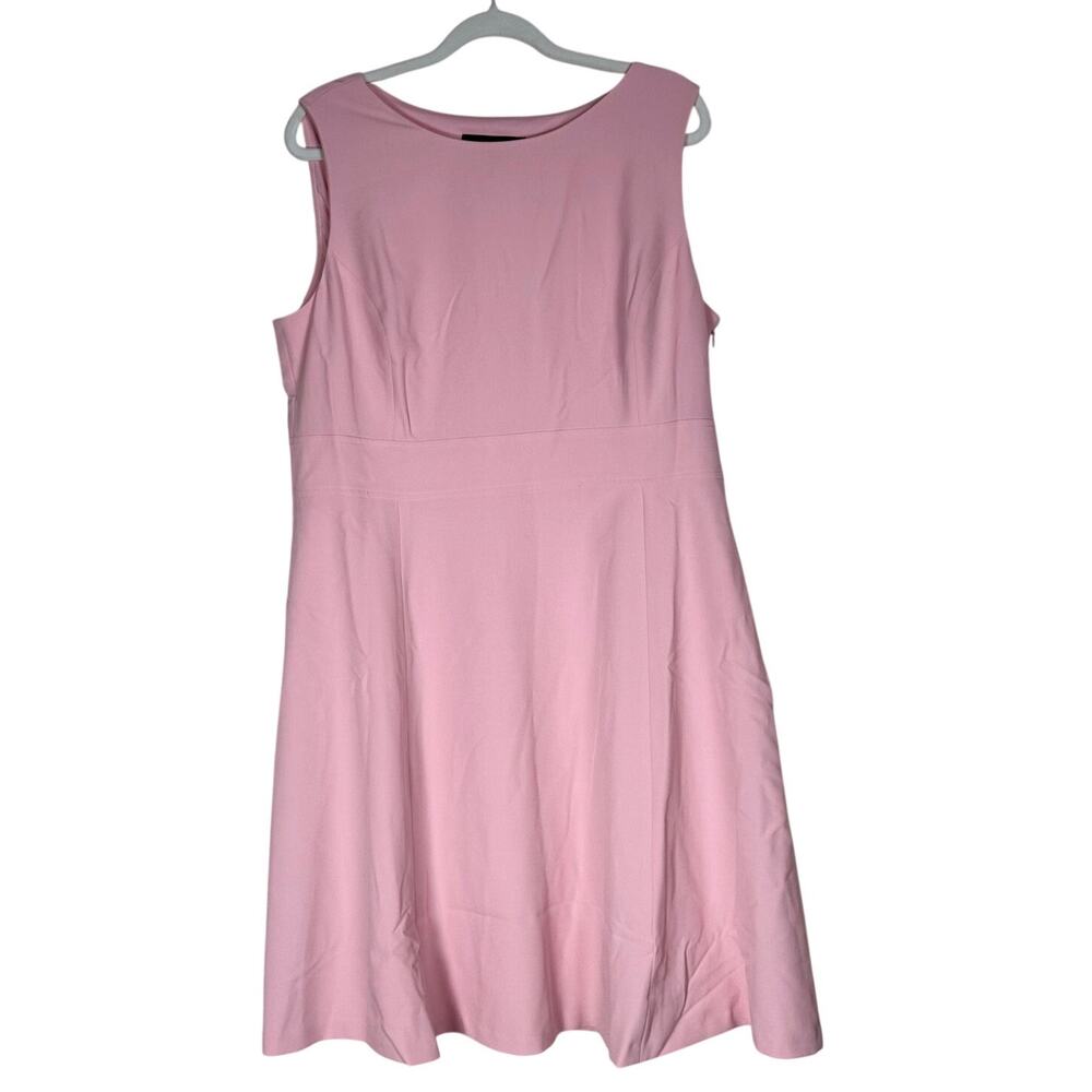 NWT Black Label by Evan-Picone Women’s Classic Pink Dress Sleeveless Size 16 - Picture 2 of 12